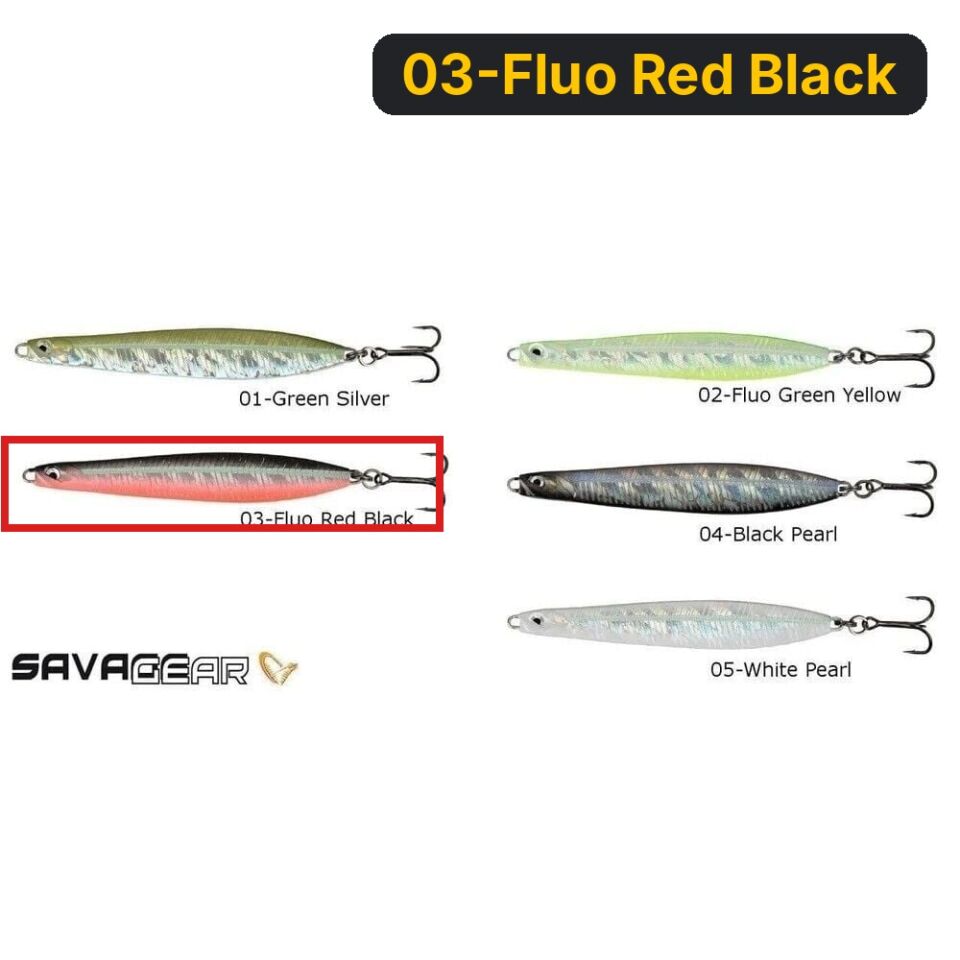 Savage gear Seeker Isp 102mm 28g Sahte Balık 03-Fluo Red Black