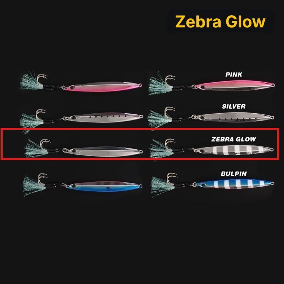 Seabor Metalim Jig 60GR Zebra Glow