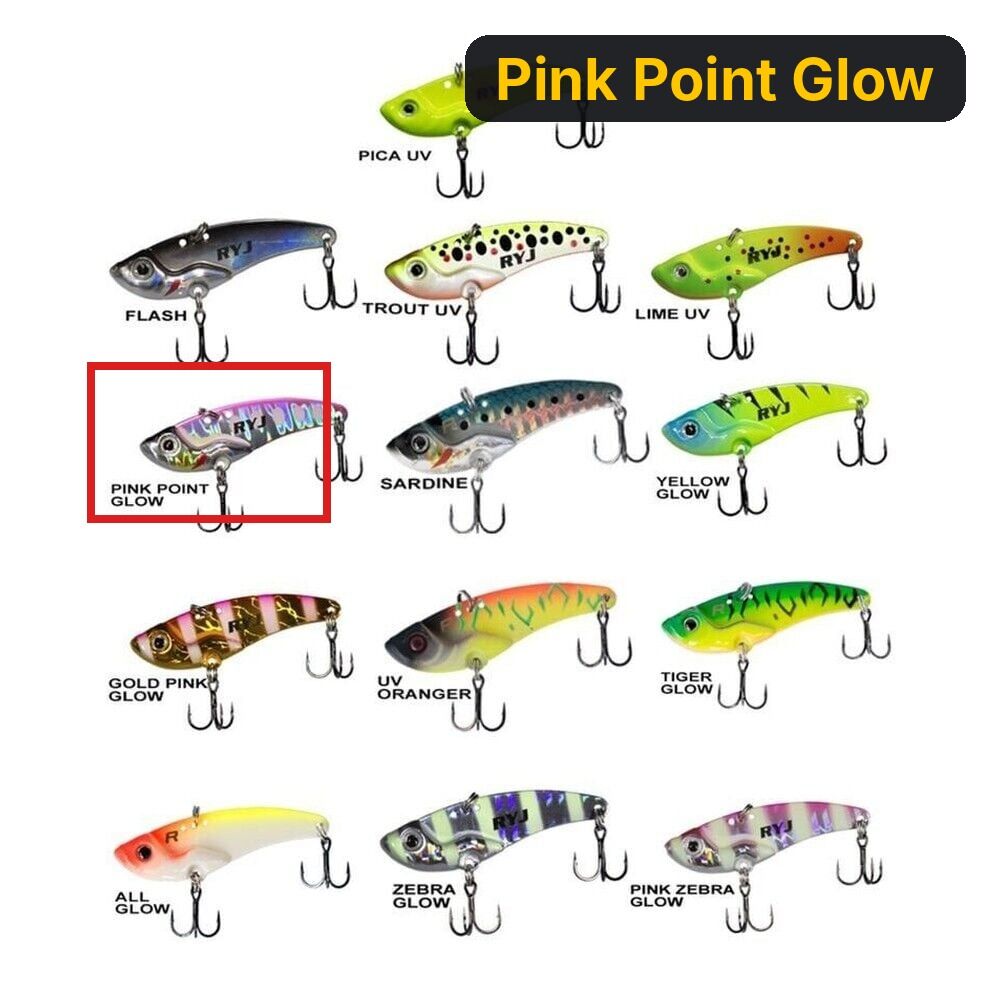 Ryuji Mirror Vib 4gr / 3.5cm Jig Yem Pink Point Glow