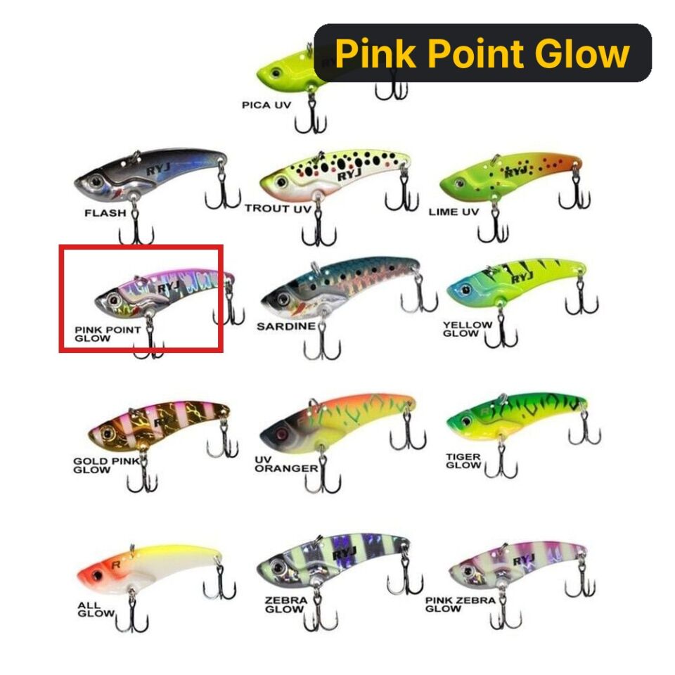 Ryuji Mirror Vib 4gr / 3.5cm Jig Yem Pink Point Glow
