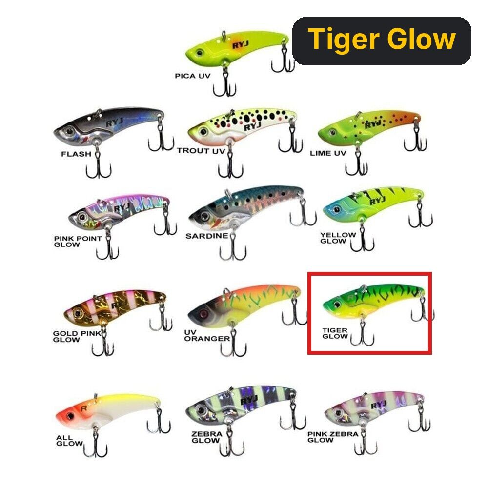 Ryuji Mirror Vib 4gr / 3.5cm Jig Yem Tiger Glow