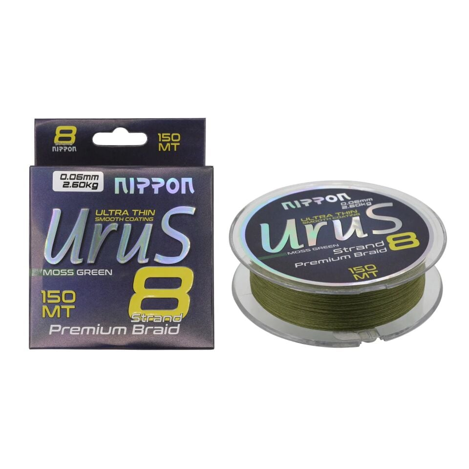 Nippon Urus 8X Braid 150 MT Moss Green