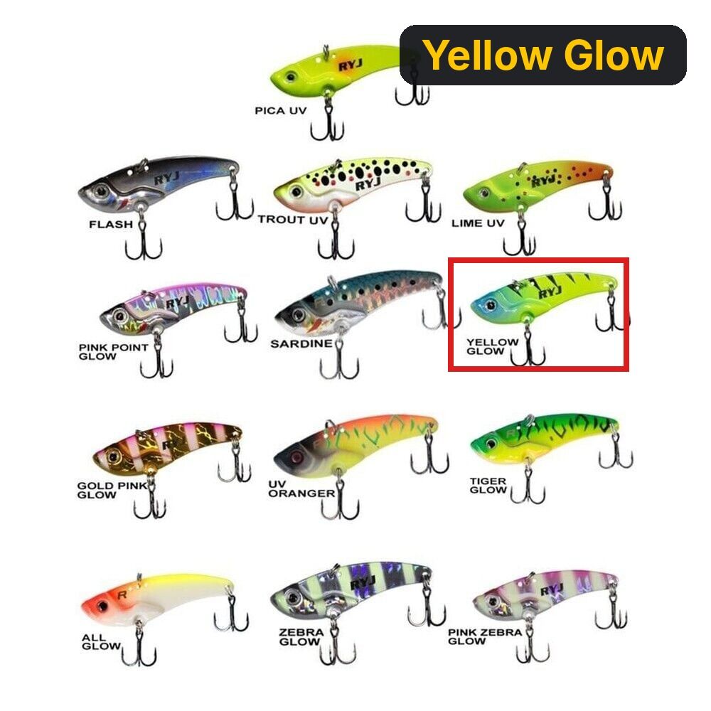 Ryuji Mirror Vib 4gr / 3.5cm Jig Yem Yellow Glow