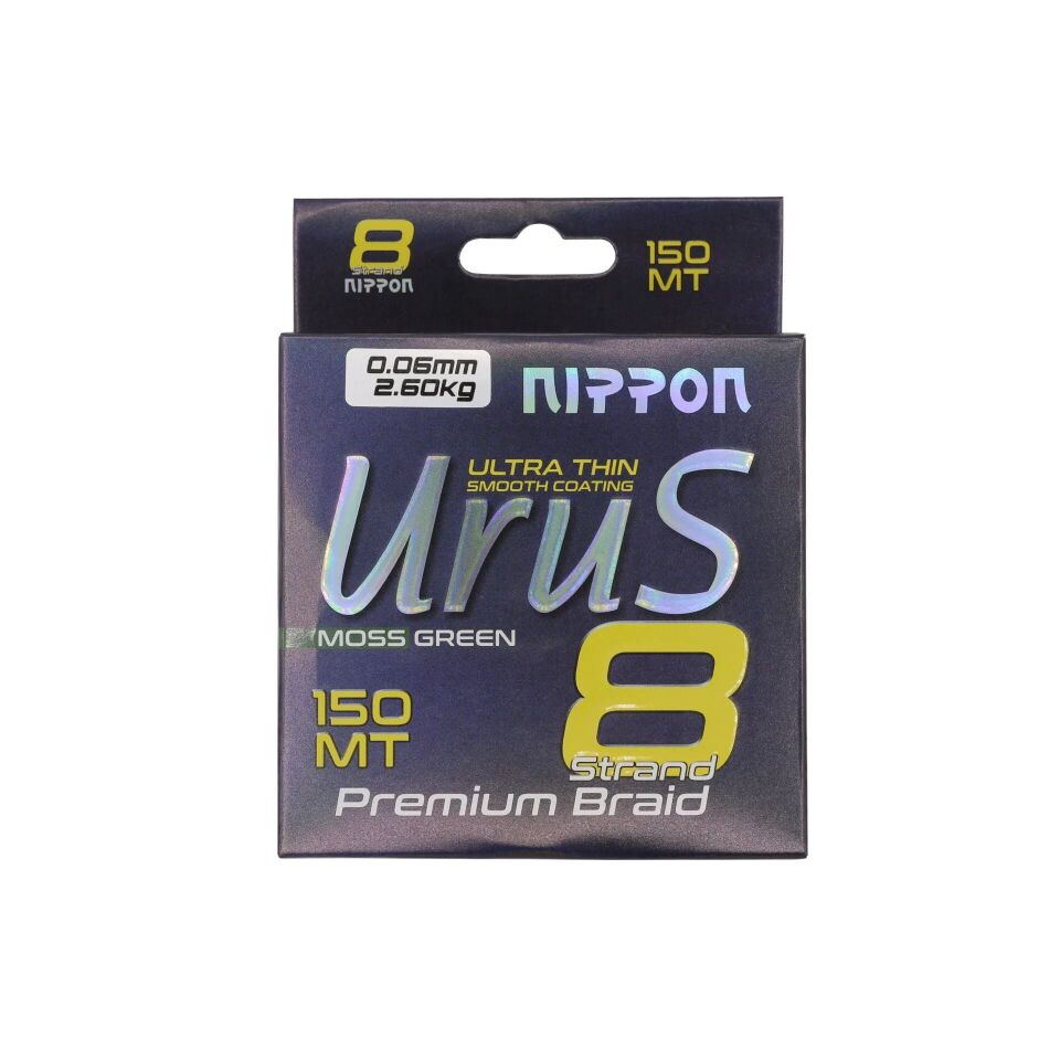 Nippon Urus 8X Braid 150 MT Moss Green İp Misina 0,06 mm