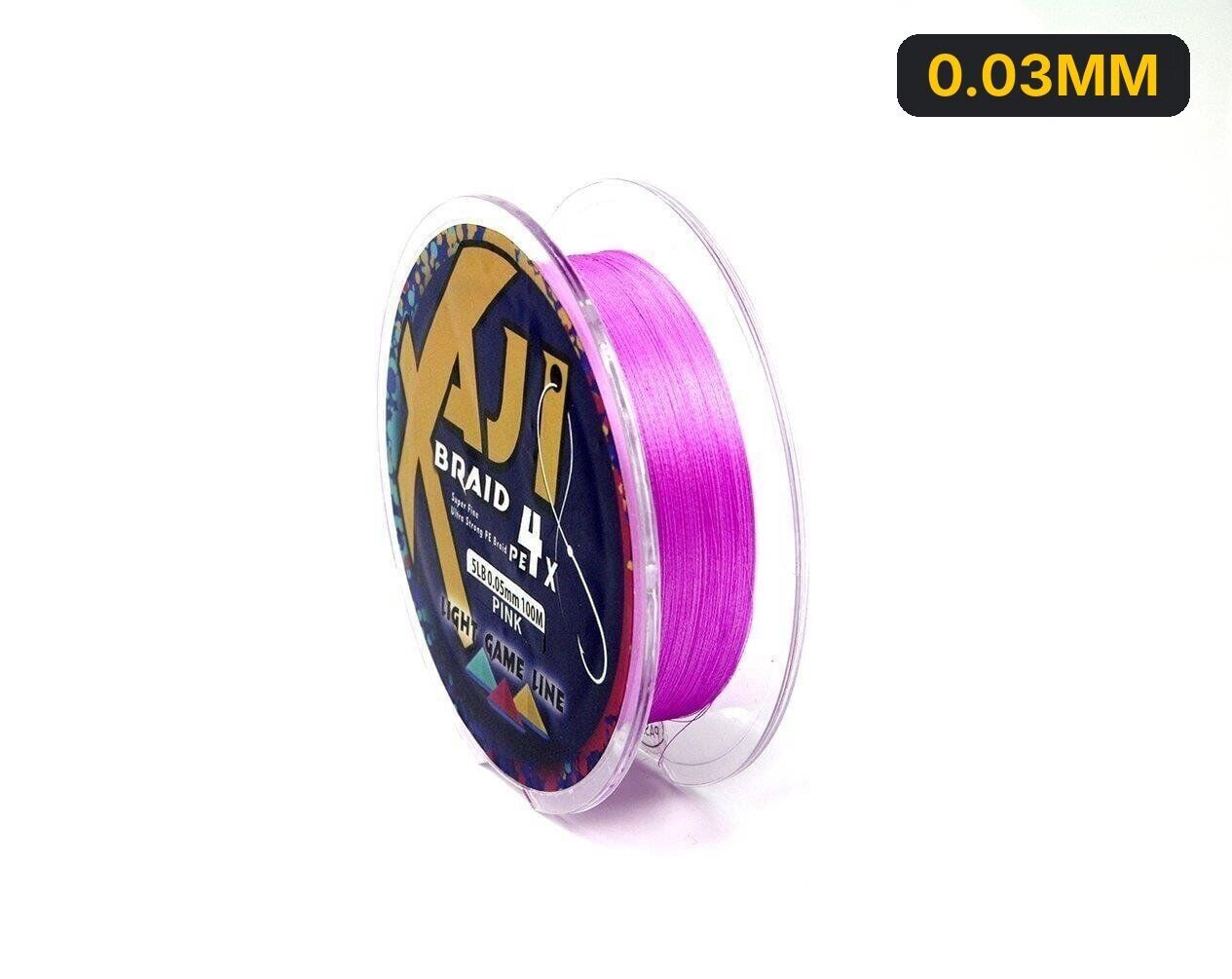 Fujin Aji Light Game Braid 4X 100Mt. Pink İp Misina 0.03MM