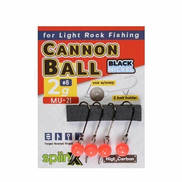 Spiinx Cannon Ball Jighead Uv Turuncu