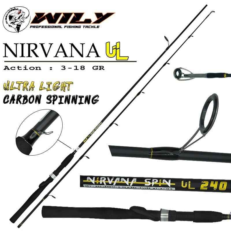 Wily Nirvana UL 225 cm Spin Kamış 3-18 gr