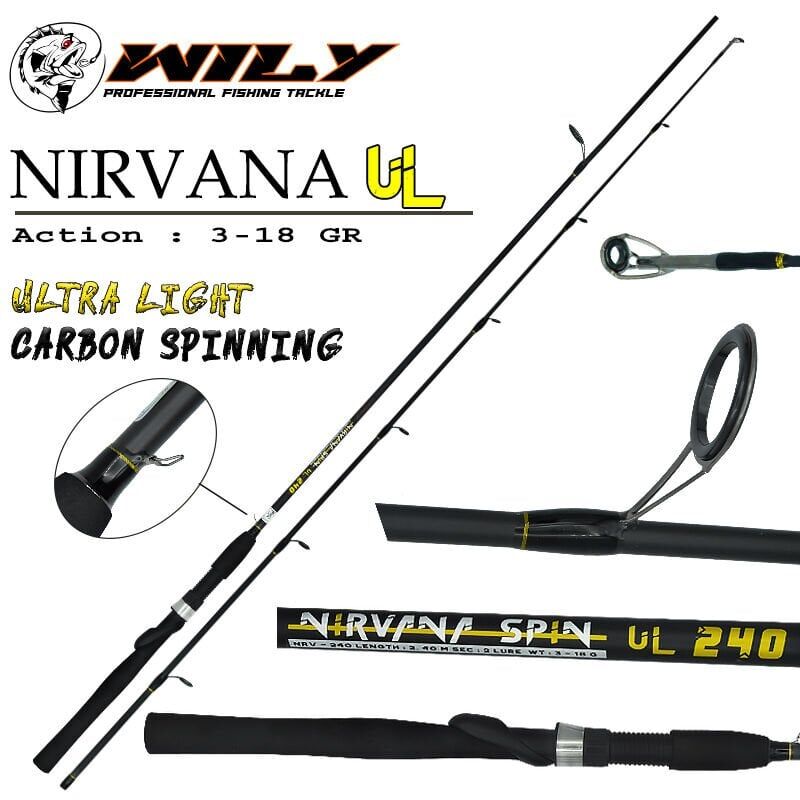 Wily Nirvana UL 225 cm Spin Kamış 3-18 gr