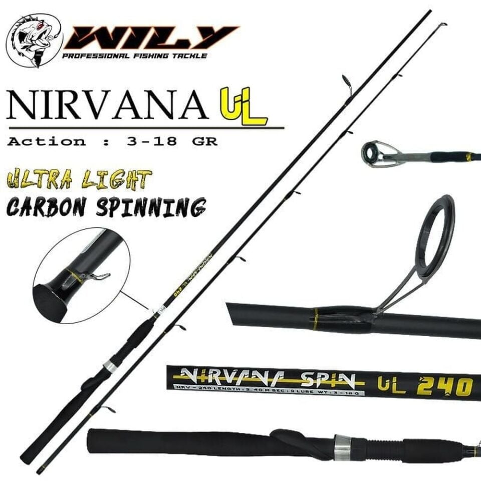 Wily Nirvana UL 225 cm Spin Kamış 3-18 gr