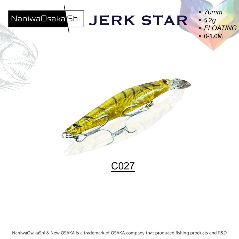 NaniwaOsakaShi Jerk Star 70mm 5.2gr Floating Maket Balık C027