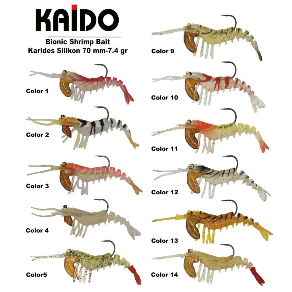 Kaido LC70S Shrimp Bait Karides 70mm 7.4gr