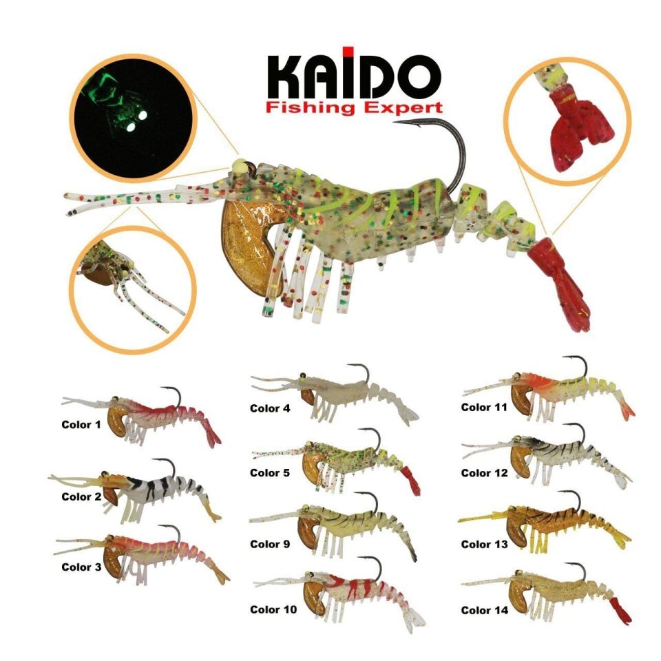 Kaido LC70S Shrimp Bait Karides 70mm 7.4gr COLOR 1
