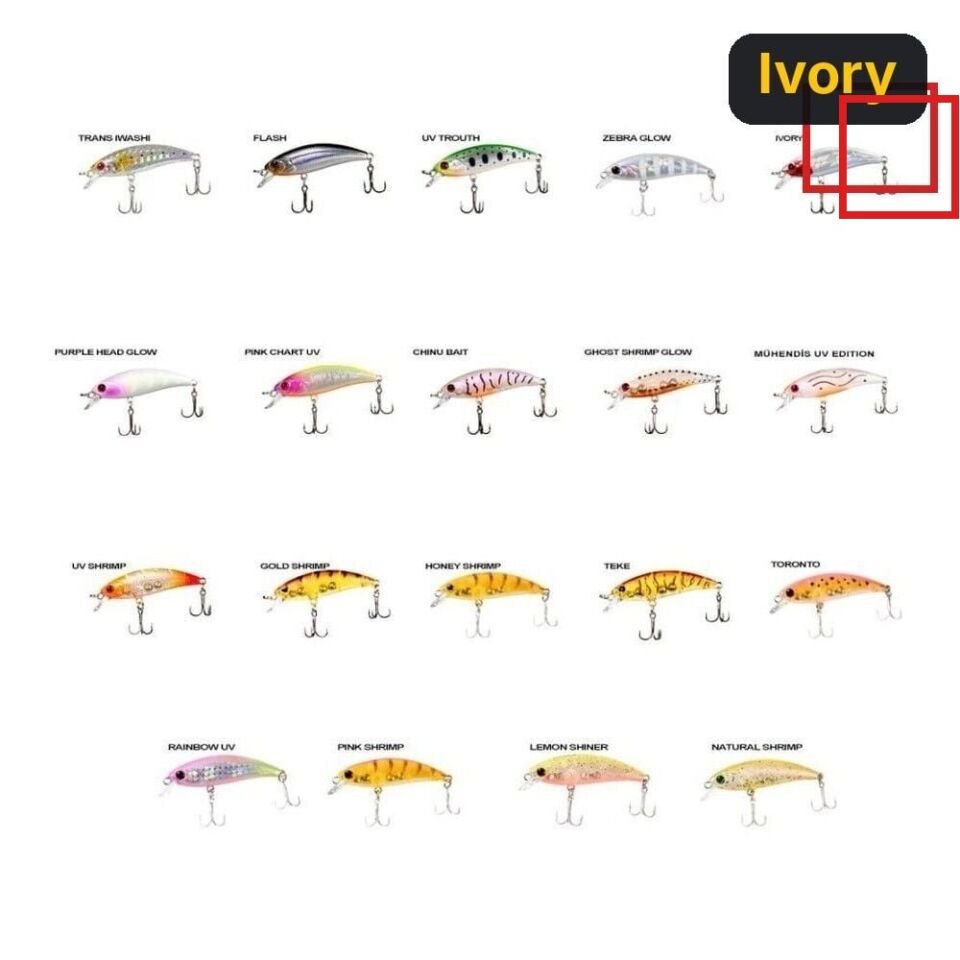 Ryuji Baby Minnow Sinking 5cm 4.5gr Maket Yem Ivory