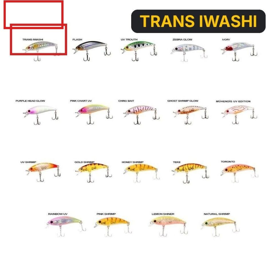 Ryuji Baby Minnow Sinking 5cm 4.5gr Maket Yem TRANS IWASHI