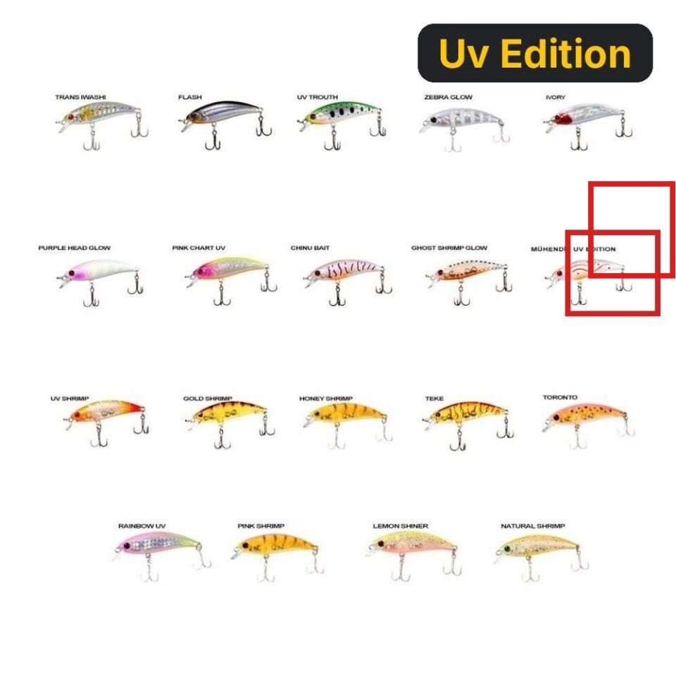 Ryuji Baby Minnow Sinking 5cm 4.5gr Maket Yem Uv Edition