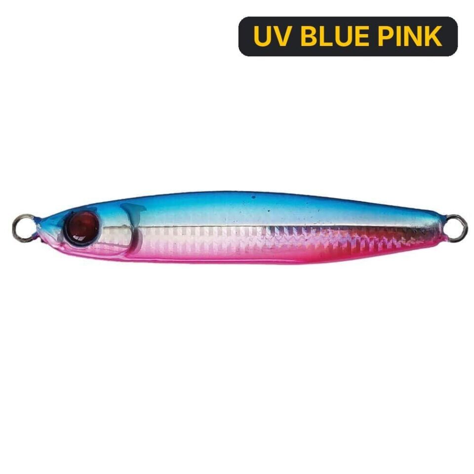 Mustad Mezashi Casting Jig Sahte Balığı 40 Gr UV BLUE PINK