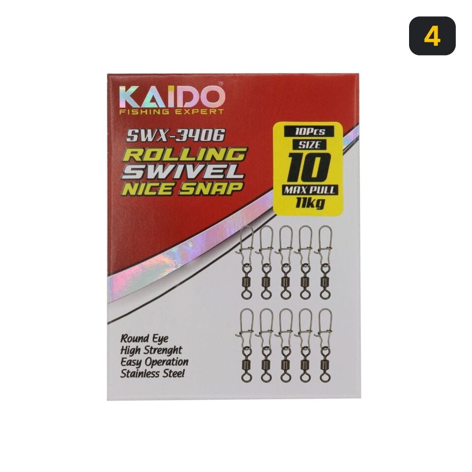 Kaido SWX Rolling Swivel Coastlock Snap (10 Pcs) 4