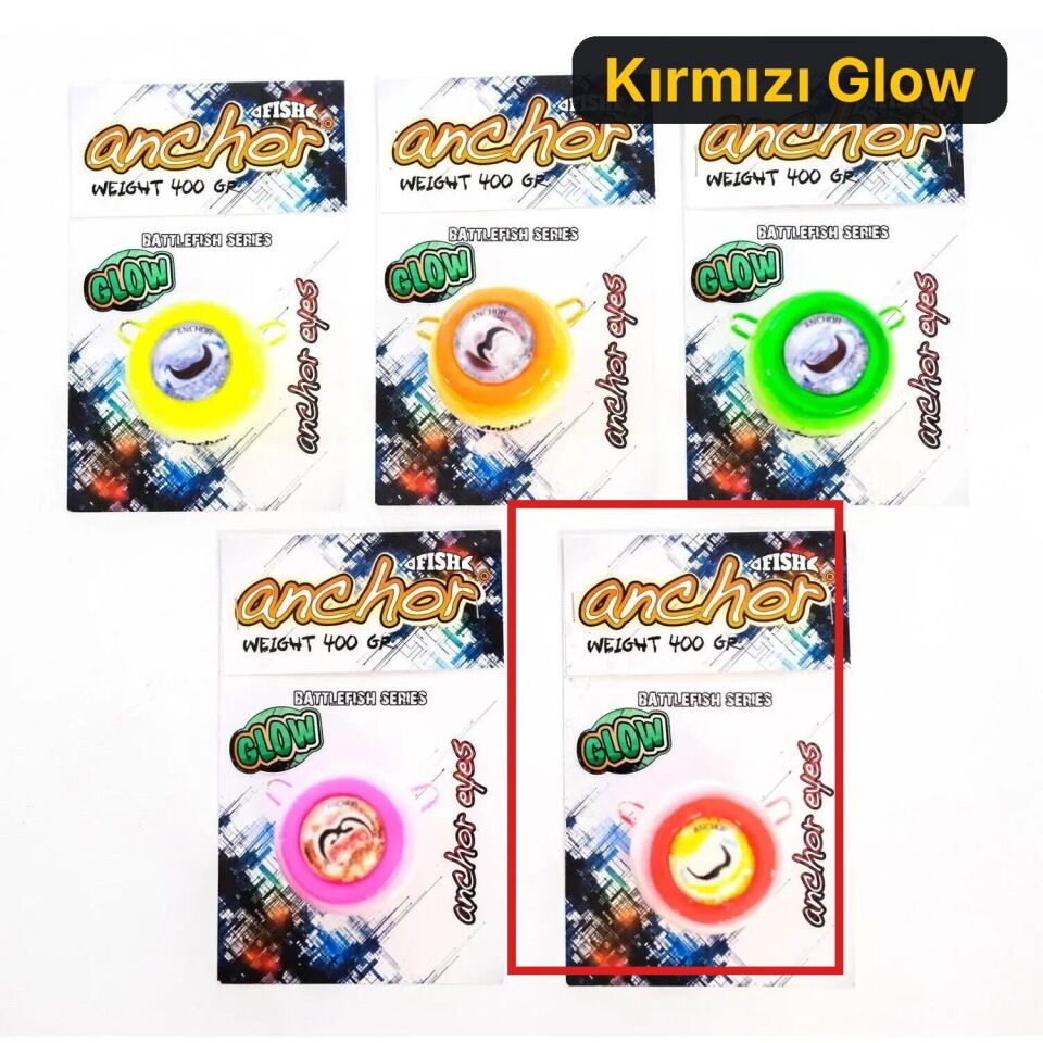 Anchor Melek Gözü Glow 100 gr Kırmızı Glow