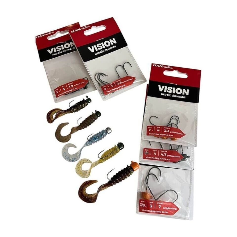 Hanfish Vision Ned Rig Green Jighead