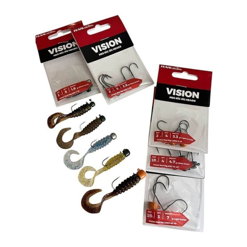 Hanfish Vision Ned Rig UV Yellow Jighead 1.9 Gr
