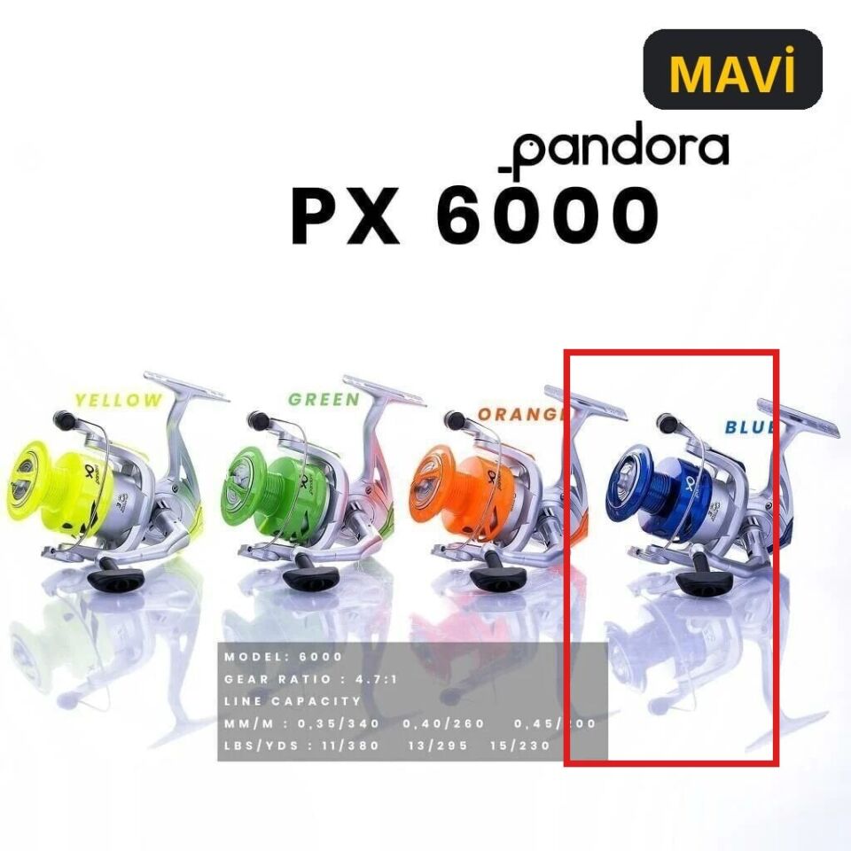 Pandora PX6000 Makine 3BB Grafit Kafa MAVİ