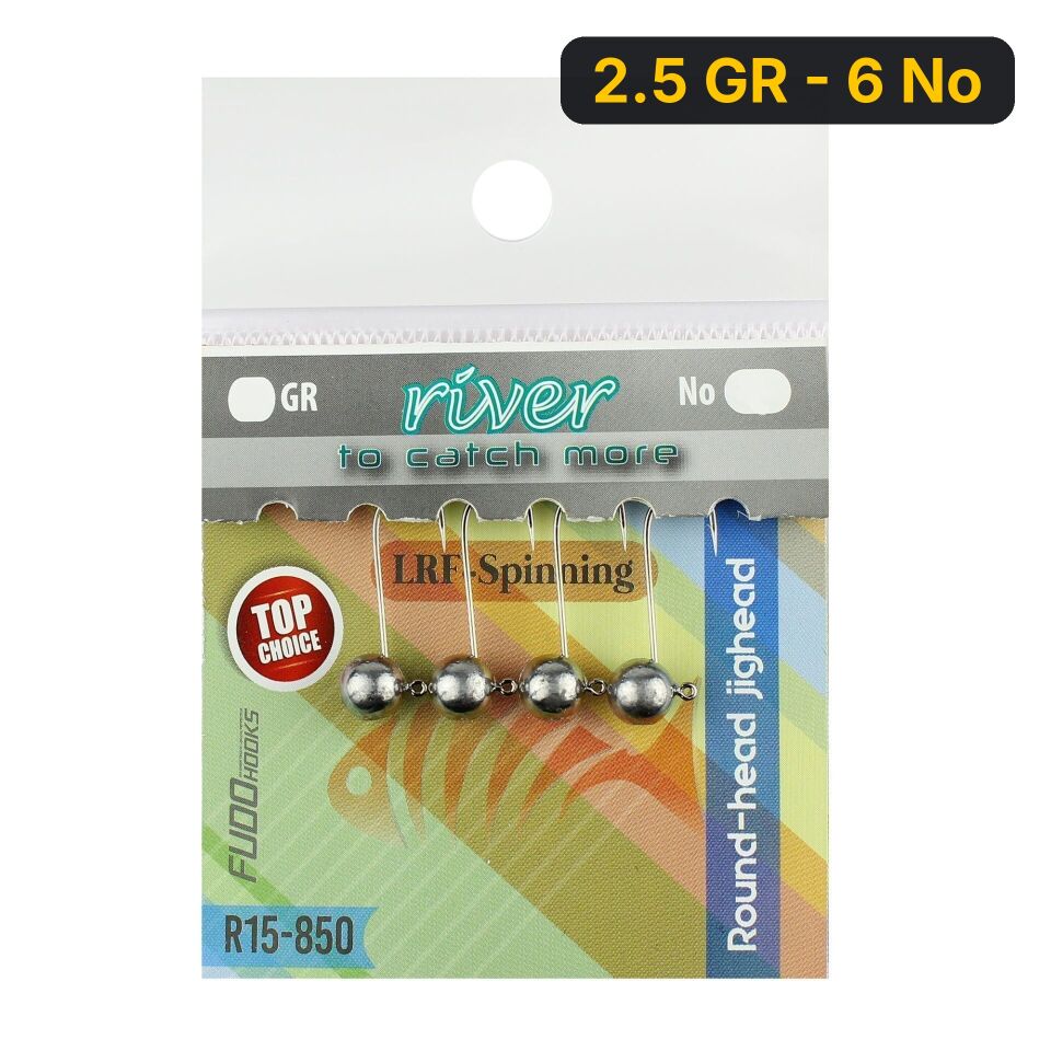 River Top kafa Jig Head 4P 2.5 GR - 6 No