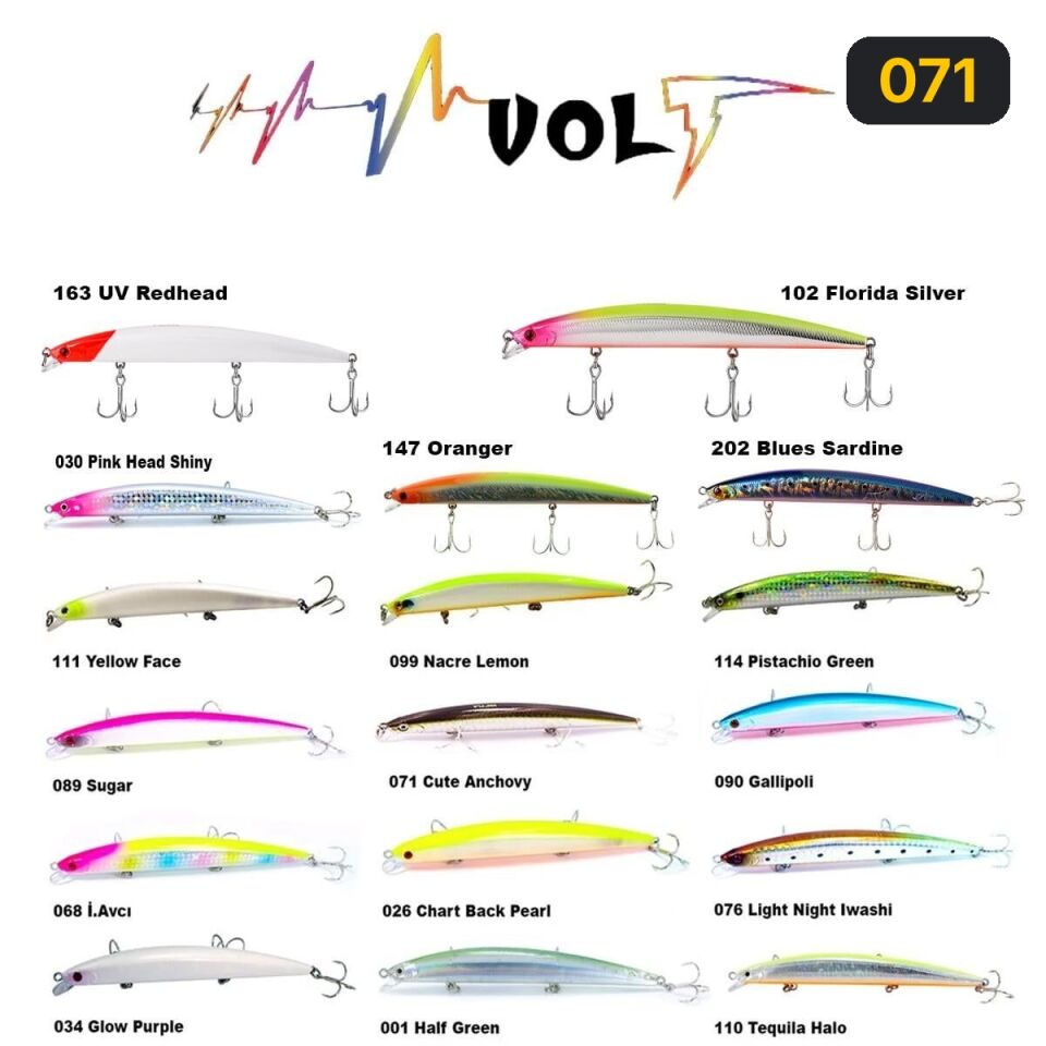 Fujin Volt VL125S 14gr 12.5cm Slow Sinking Maket Balık 071
