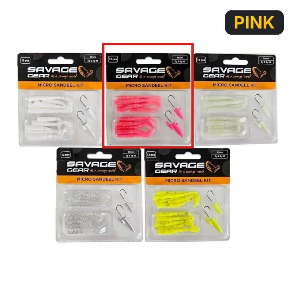 Savage gear Lrf Micro Sandeel Kit 12 Adet(1+1.5+5) Suni Yem