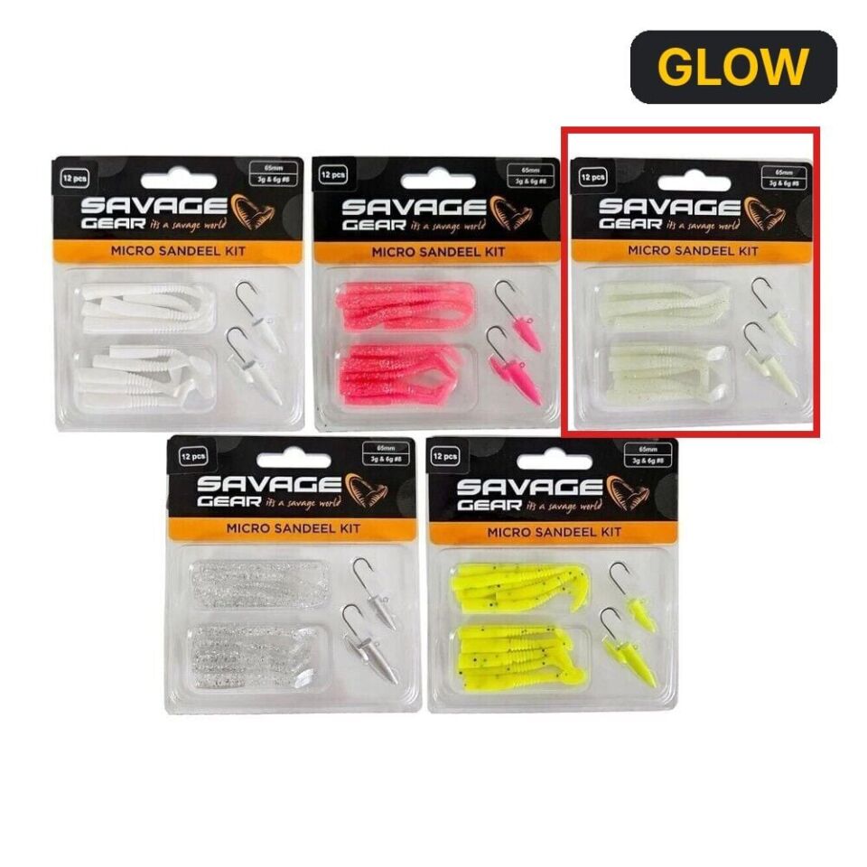 Savage gear Lrf Micro Sandeel Kit 12 Adet(1+1.5+5) Suni Yem