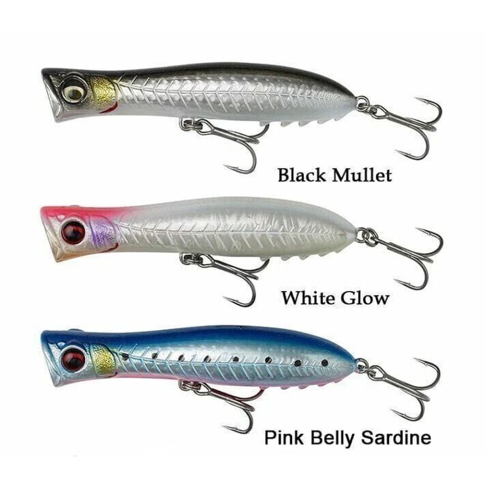Savage Gear Gravity Popper 11cm 25gr White Glow