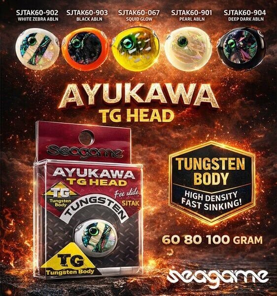 Seagame Ayukawa TG Head 60g Tai Rubber Slider