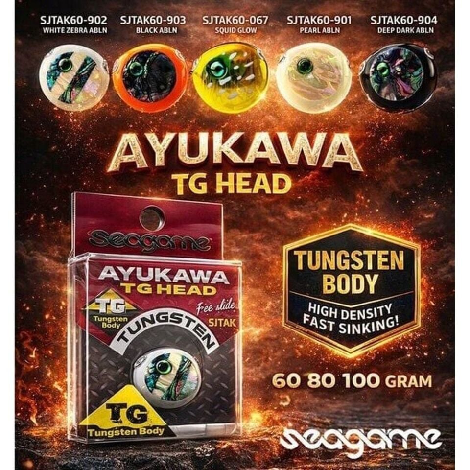 Seagame Ayukawa TG Head 60g Tai Rubber Slider