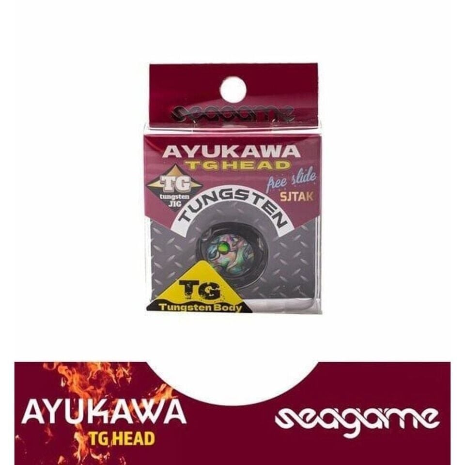 Seagame Ayukawa TG Head 60g Tai Rubber Slider 902 White Zebra Abalone