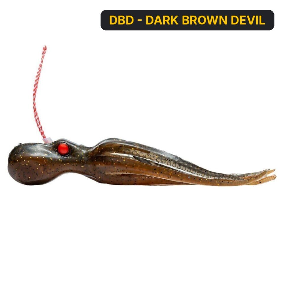 Mustad Mini Inkvader Double Assist Ahtapot Jig Sahte Yem 30 Gr DBD - DARK BROWN DEVIL