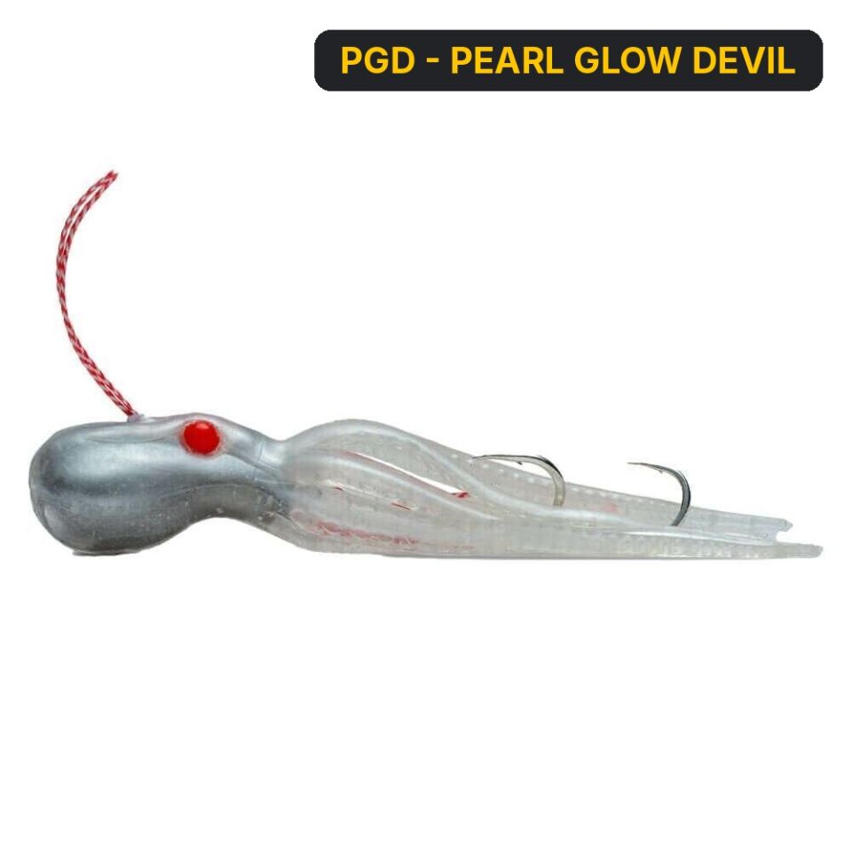 Mustad Mini Inkvader Double Assist Ahtapot Jig Sahte Yem 30 Gr PGD - PEARL GLOW DEVIL