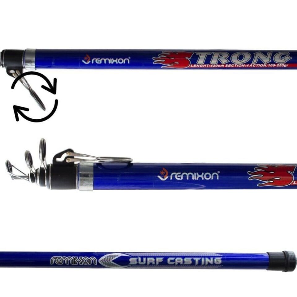 Remixon Strong 4.20m 100-250gr Blue Tele Surf Kamış