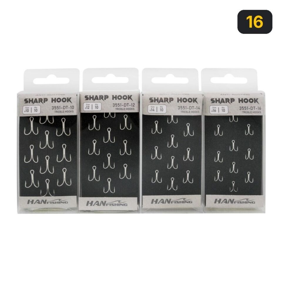 Hanfish Sharp Hook Üçlü İğne 16