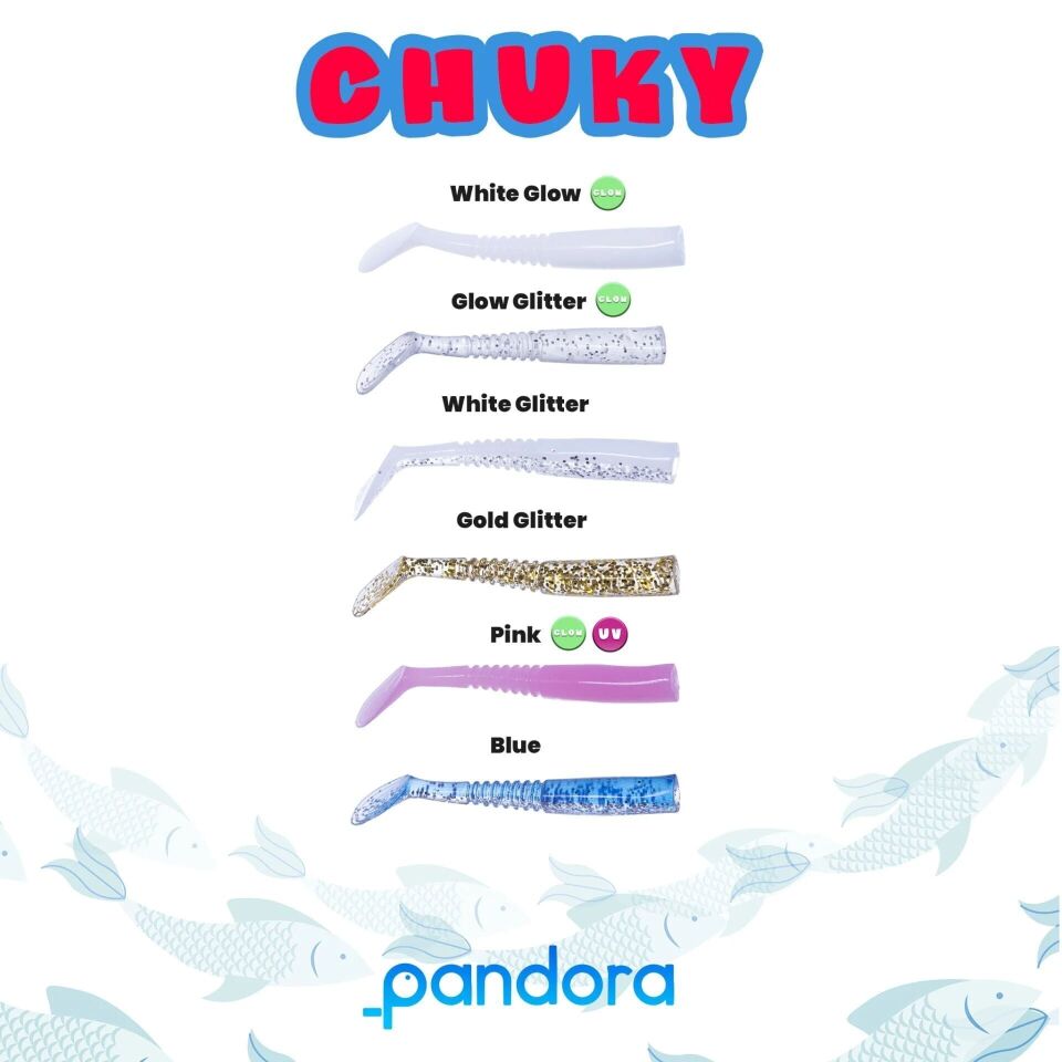 Pandora Chucky 5 cm (10'lu Paket) WHITE GLITTER