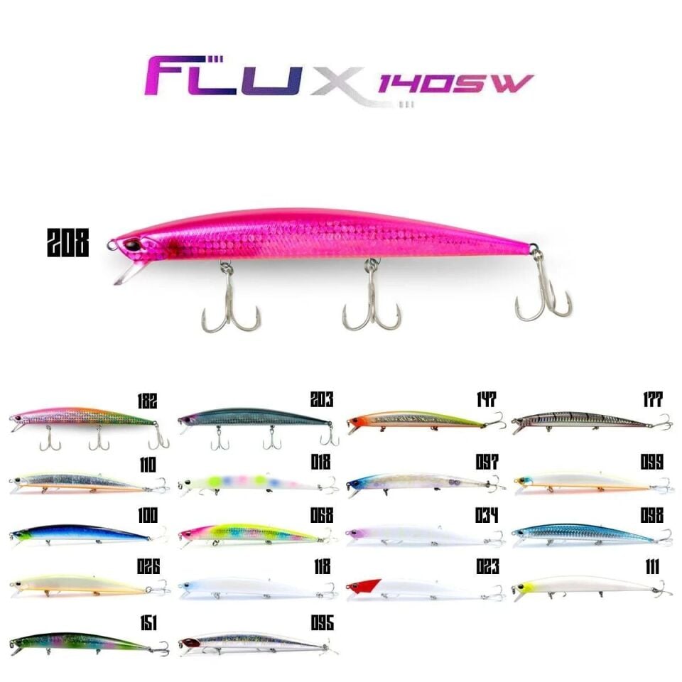 Fujin Flux 140mm 18gr Floating Maket Balık 026 Chart Back Pearl