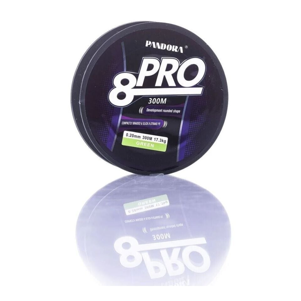 Pandora 8X Pro 300 Mt Örgü İp Misina Green 0.14 mm