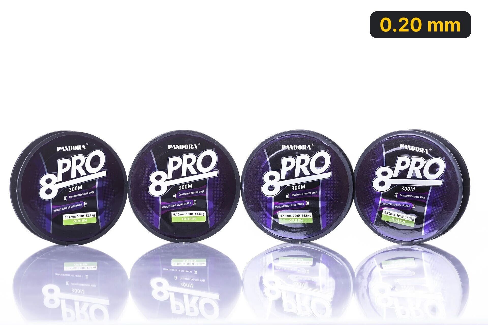 Pandora 8X Pro 300 Mt Örgü İp Misina Green 0.20 mm