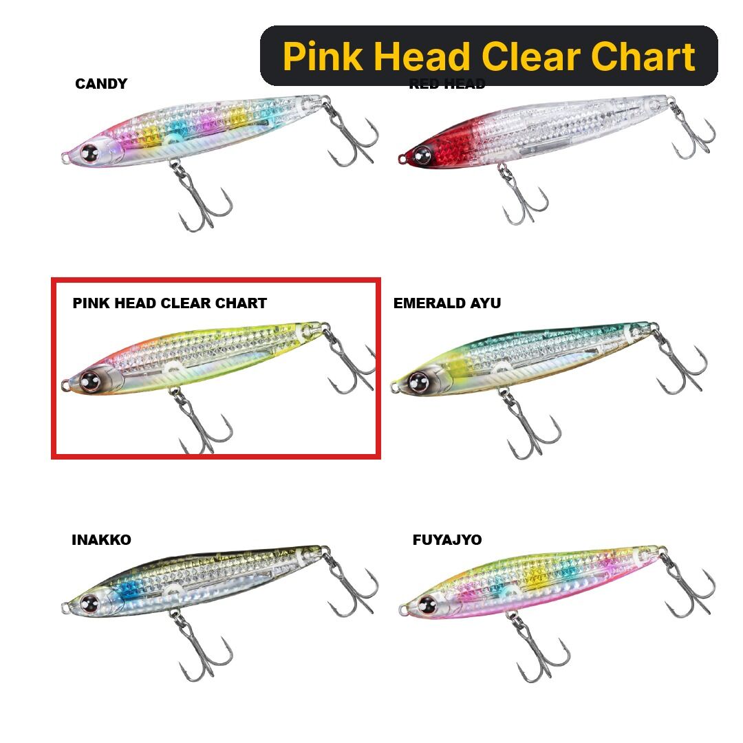 Daiwa Morethan Switch Hitter 85S Laser Impact Maket Yem Pink Head Clear Chart