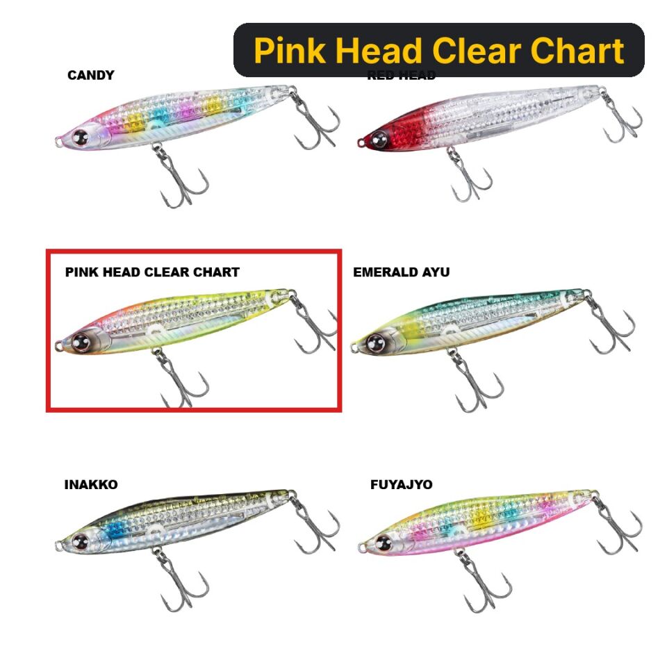 Daiwa Morethan Switch Hitter 85S Laser Impact Maket Yem Pink Head Clear Chart