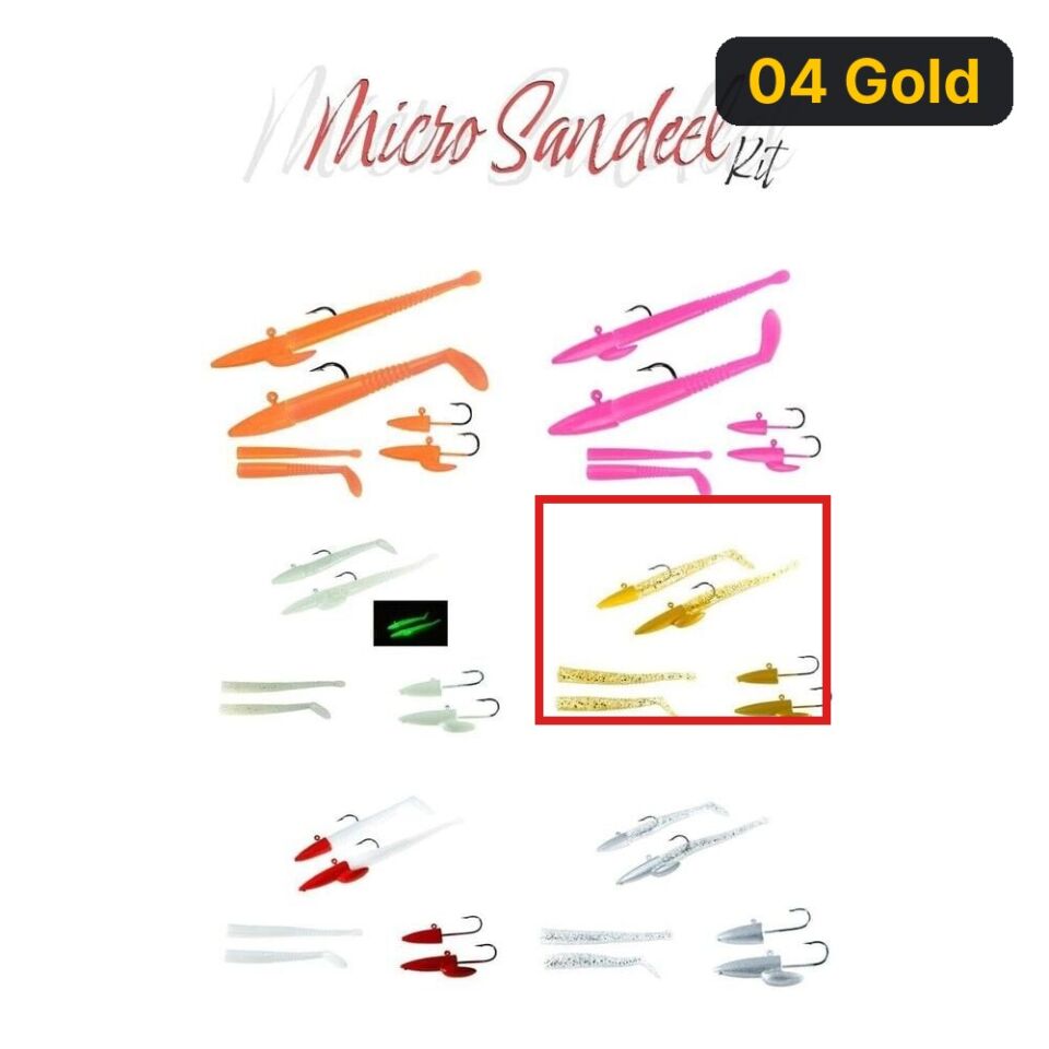 Fujin Micro Sandeel Kit 65mm LRF Silikonu 04 Gold