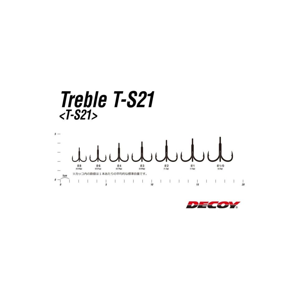 Decoy T-S21 Belly Hook Üçlü İğne 6