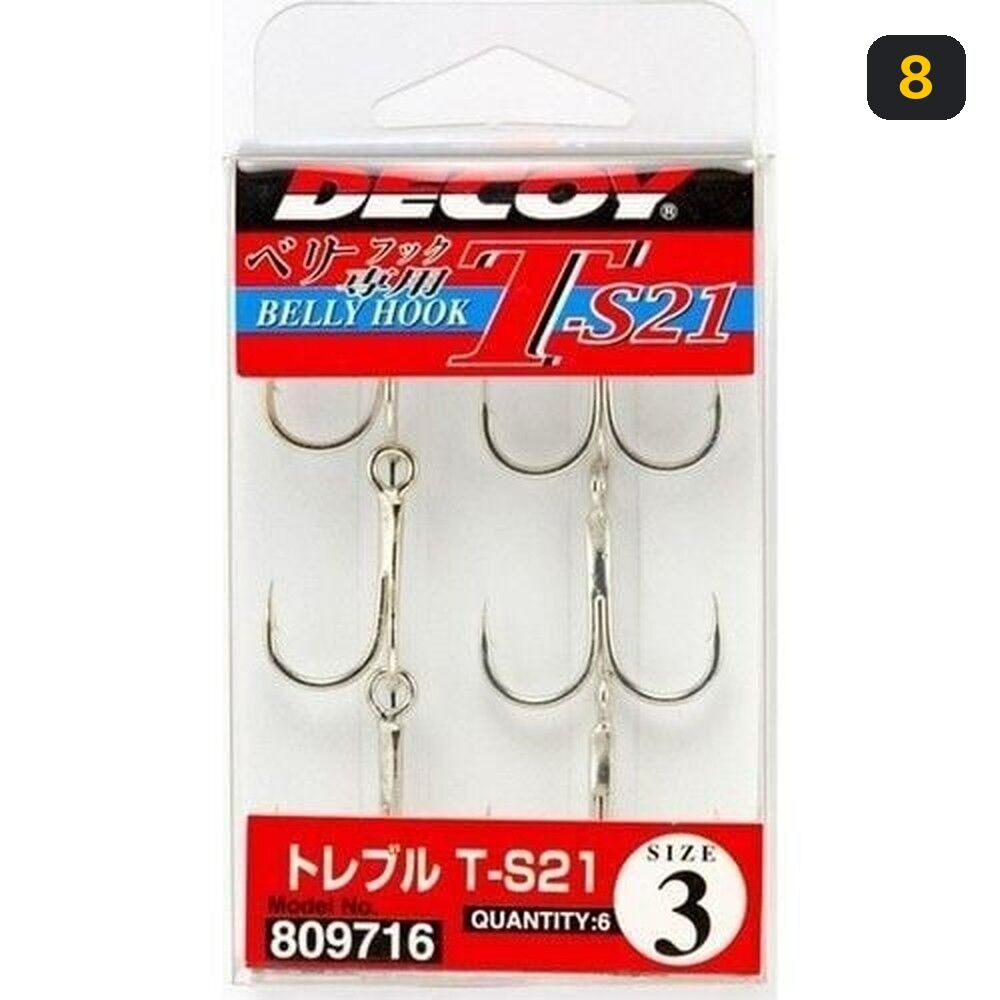 Decoy T-S21 Belly Hook Üçlü İğne 8