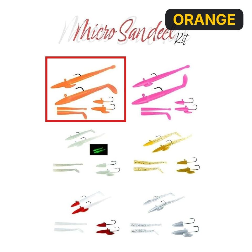 Fujin Micro Sandeel Kit 65mm LRF Silikonu ORANGE