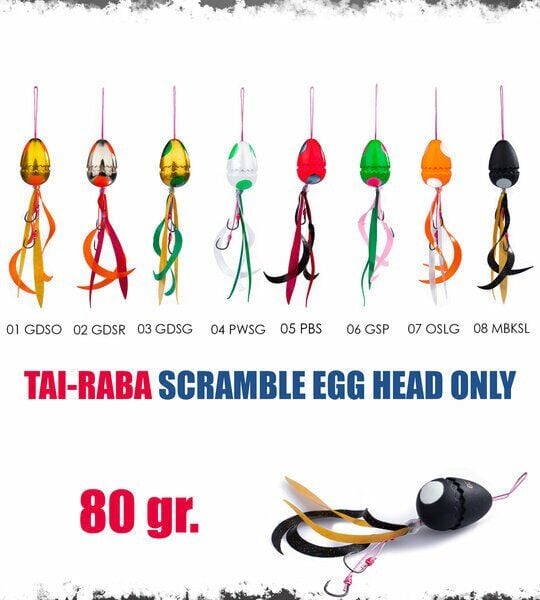 Xesta Tai-Raba Scramble Egg 80G Tai Rubber Yem