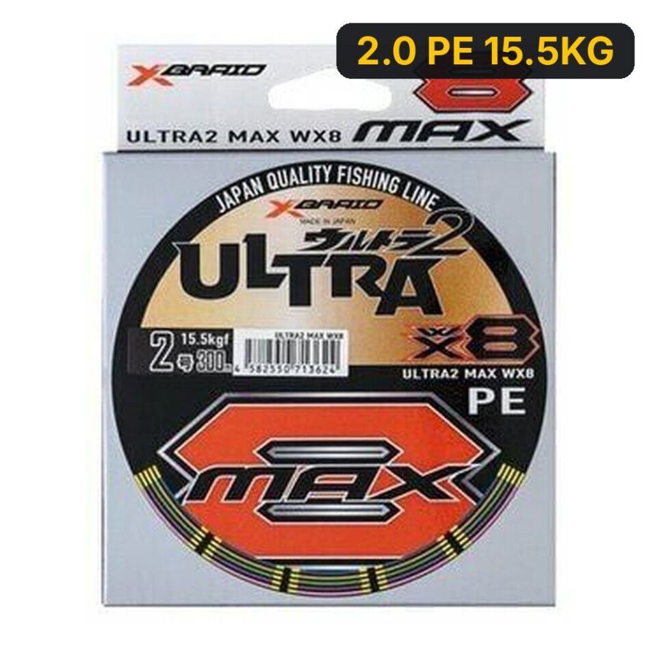YGK X047 Ultra 2 Max Pe WX8 150M Multicolor İp Misina 2.0 PE 15.5KG