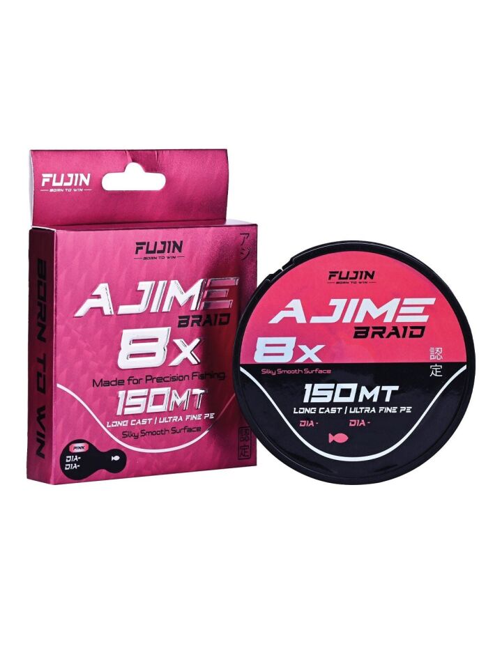 Fujin Ajime Braid 8x 150mt Pink İp Misina 0,08 mm